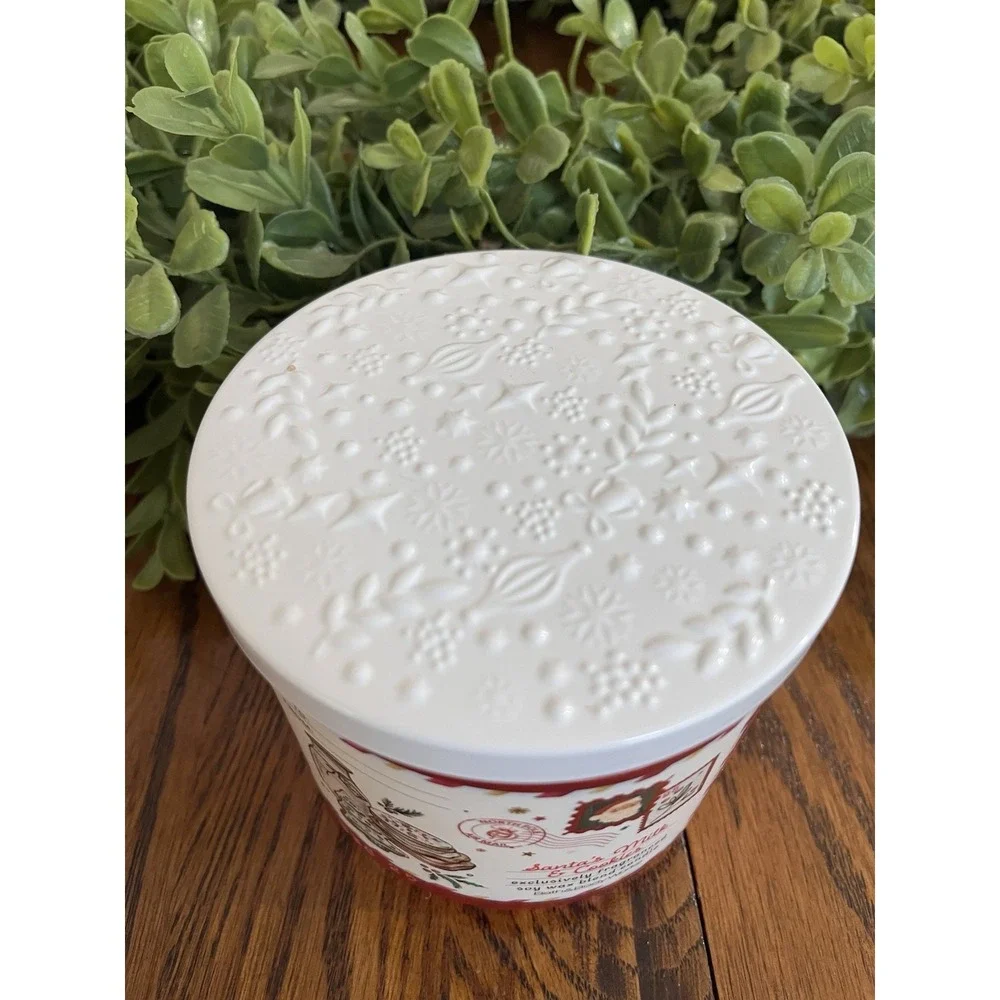 Bath & Body Works Santa's Milk & Cookies Scented 3 Wick Candle 14.5oz New